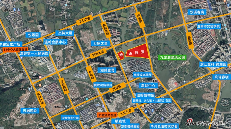 土拍探地直播:温岭市城西九龙湖畔下洋应地块