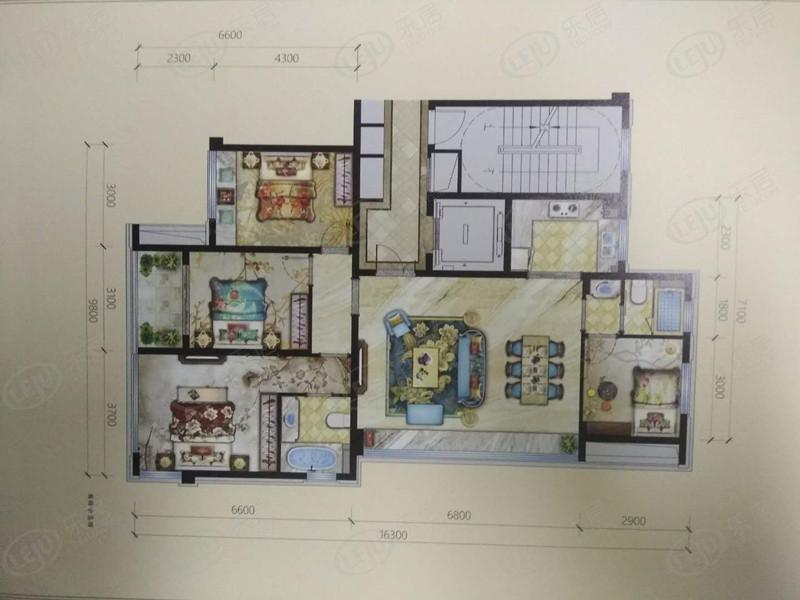 新鸿·国悦府a户型户型图