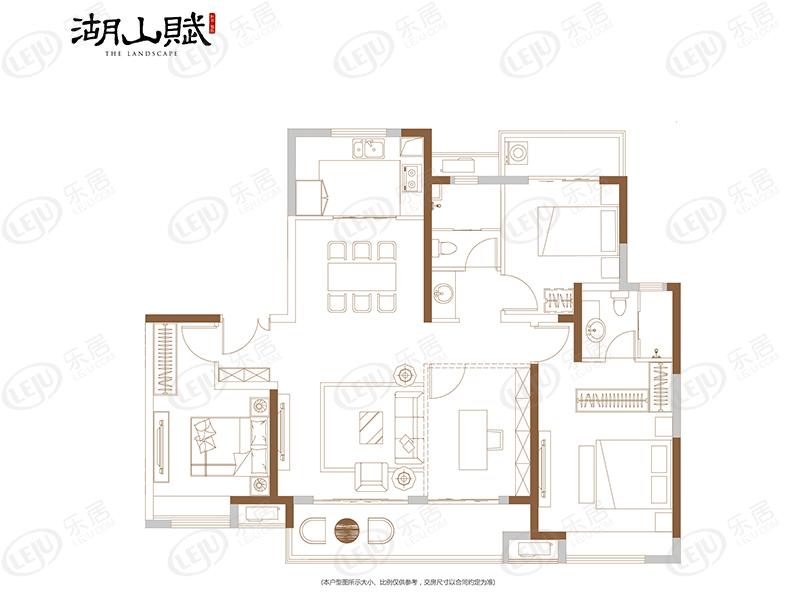 恒基旭辉湖山赋e2户型户型图