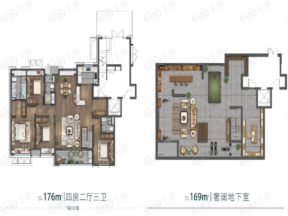 洋房复式户型