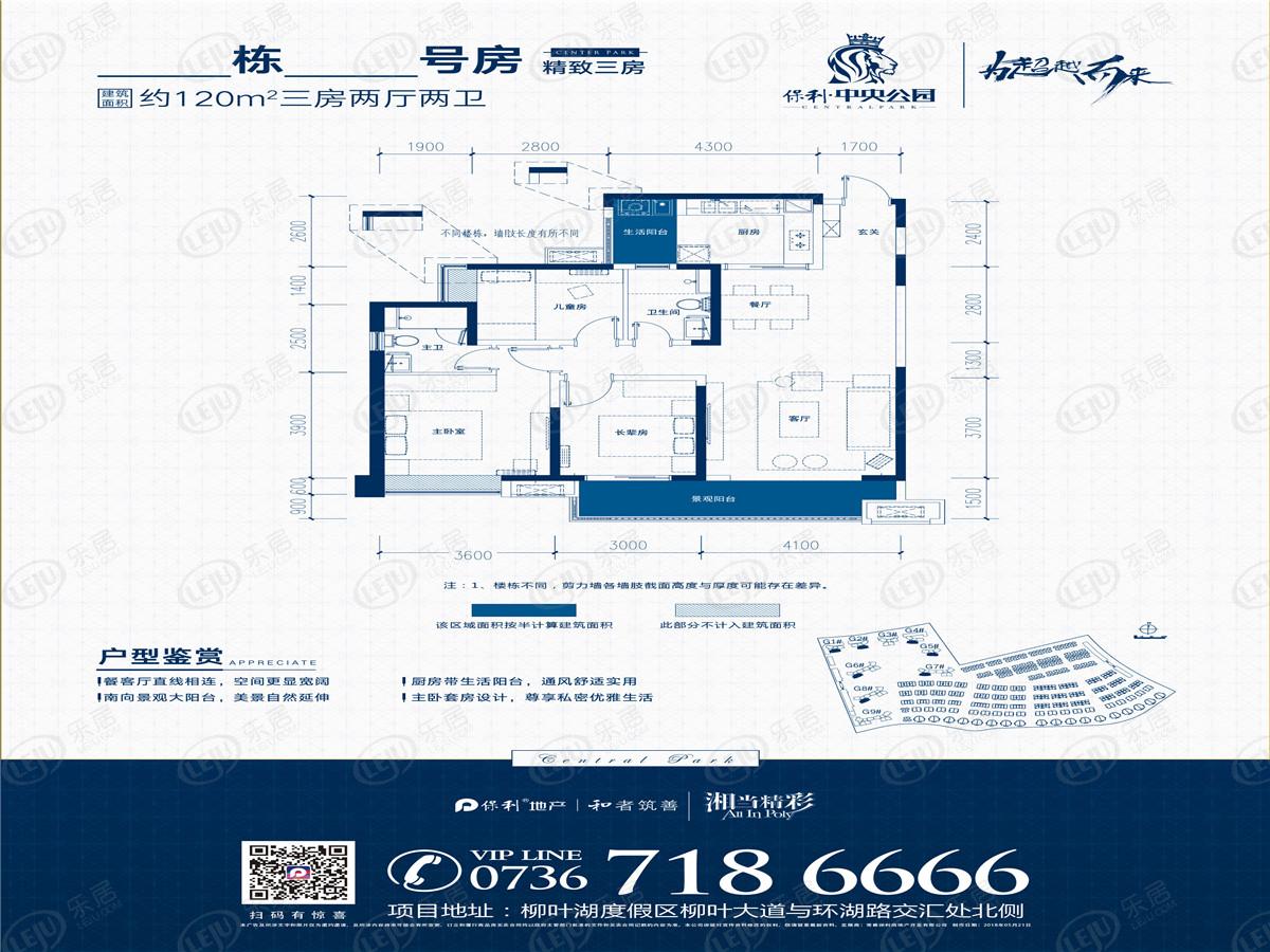 保利中央公园三期b2户型图