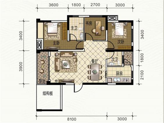 万华.玖玺府户型图