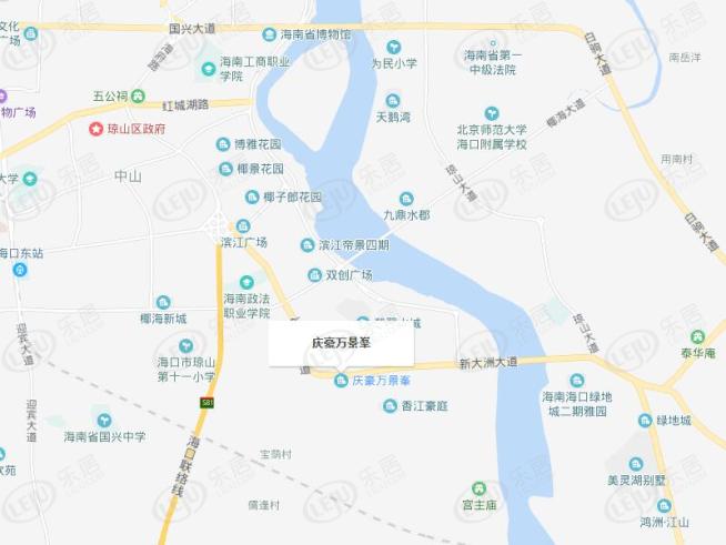 庆豪·万景峯位置交通图