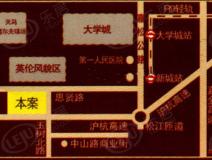 昌鑫花园位置交通图