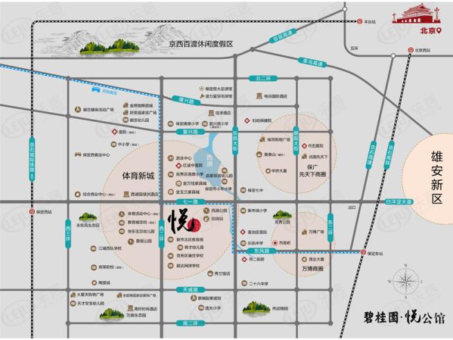 碧桂园悦公馆位置交通图