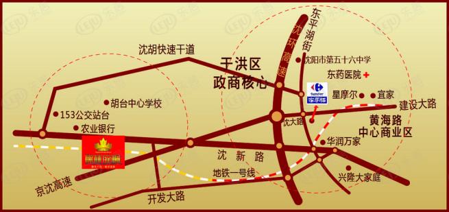 儒林庭枫位置交通图