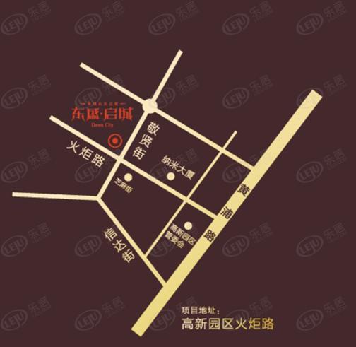 东盛启城位置交通图