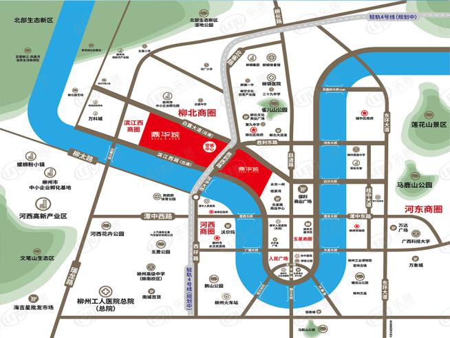 鼎华城位置交通图