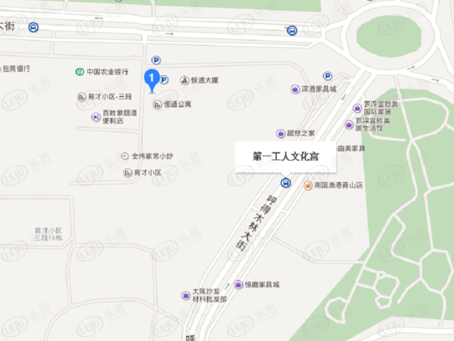 恒通·城尚城位置交通图