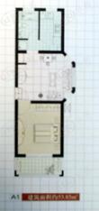 多摩园景三期房型: 一房;  面积段: 53.85 －53.85 平方米;户型图
