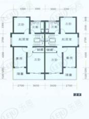 朗庭房型: 双联别墅;  面积段: 201 －236 平方米;
户型图