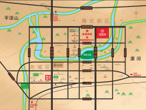 建业城位置交通图