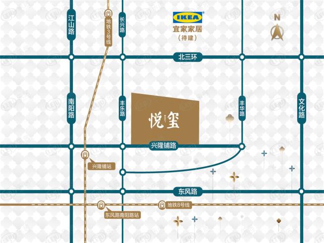 郑州华润悦玺位置交通图